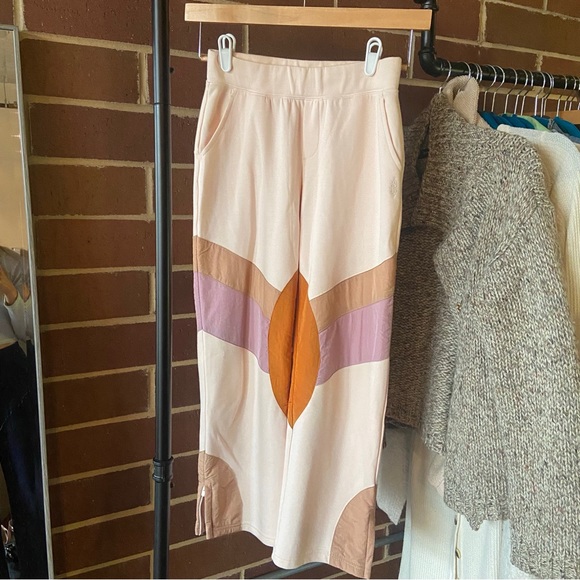 NWOT Free People flurry pants bleached ballet combo - Picture 4 of 7